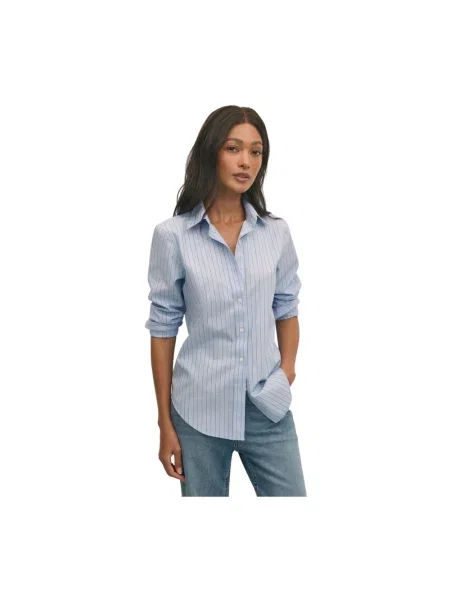 Koszula Brooks Brothers w paski klasyczna niebieska