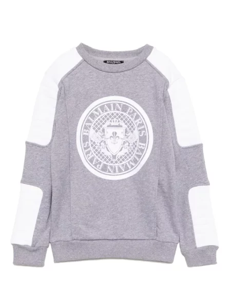 Bluza dziecięca Balmain szara