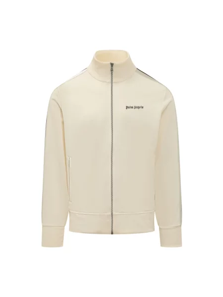 Bluza sportowa Palm Angels klasyczna z logo beżowa