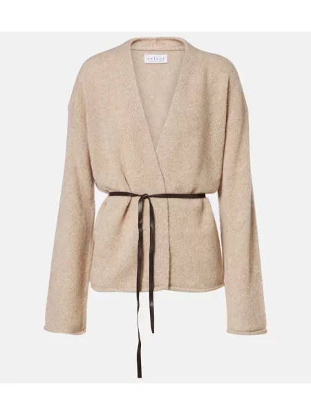 Cardigan Velvet de lână bej