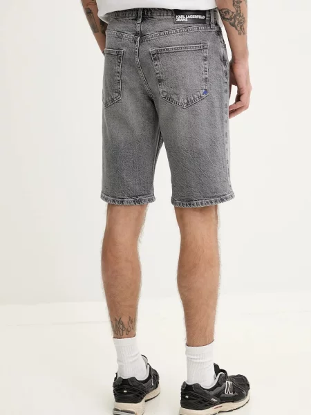 Джинсові шорти Karl Lagerfeld Jeans сірий