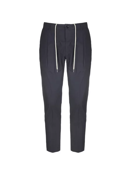 Plisované stahovací šňůrka kalhoty Be Able modré