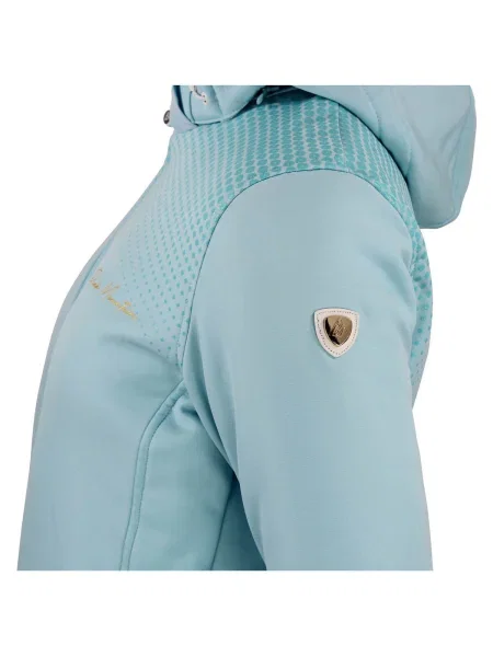 Geacă Peak Mountain softshell albastru