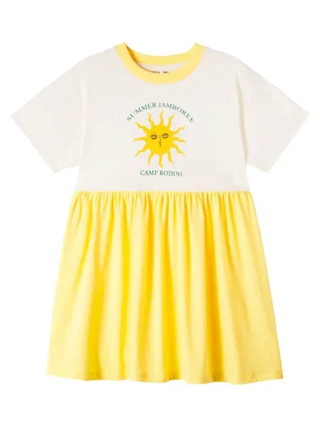 Gyerek mini ruha Mini Rodini sárga
