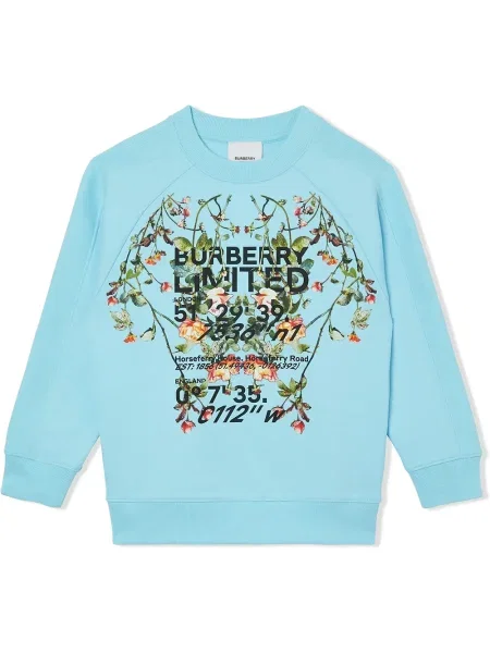 Bluza nierozpinana dziecięca Burberry niebieska