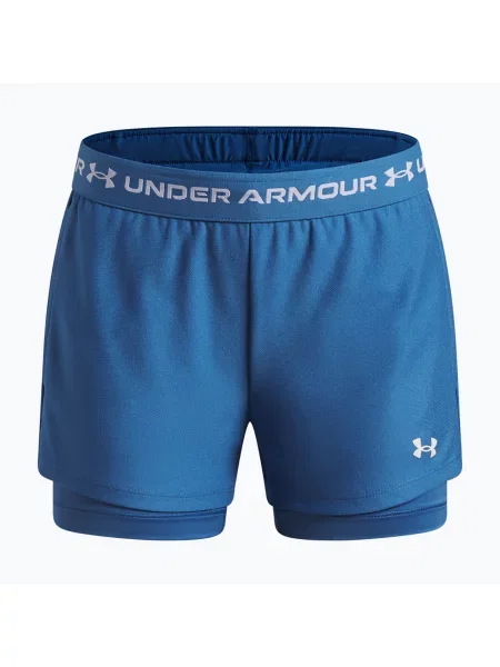 Gyerek edző rövidnadrág Under Armour UA Tech Play Up Shorts aegean blue/white. Méret: S fehér