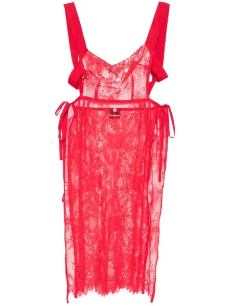 Rochie midi Alchemy până la genunchi de costum roșu