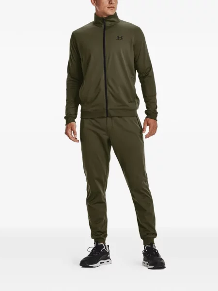 Pantaloni Under Armour cu imagine alergare verde