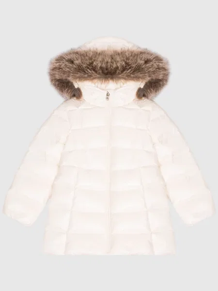 Детский пуховик Moncler Enfant бежевый