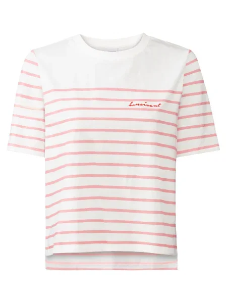 LASCANA Tricou roz pastel / roșu alb