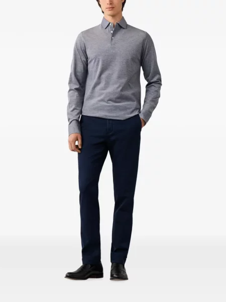 Lung tricou polo Hackett London albastru