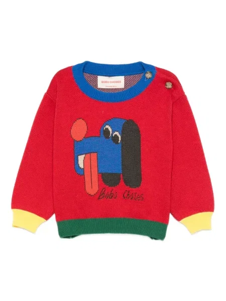 Sweter dziecięcy Bobo Choses czerwony