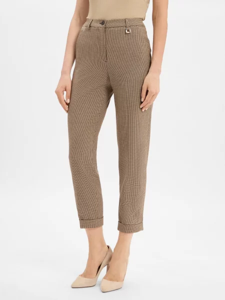 Spodnie do garnituru o kroju slim fit w kant model ‘PANTHEA’ Joop! beżowe