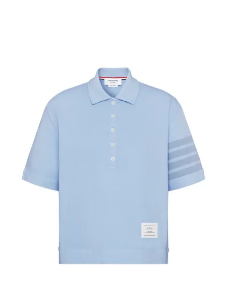 Top Thom Browne din jerseu albastru