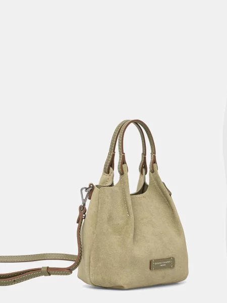 Geanta hobo Gianni Chiarini din piele verde