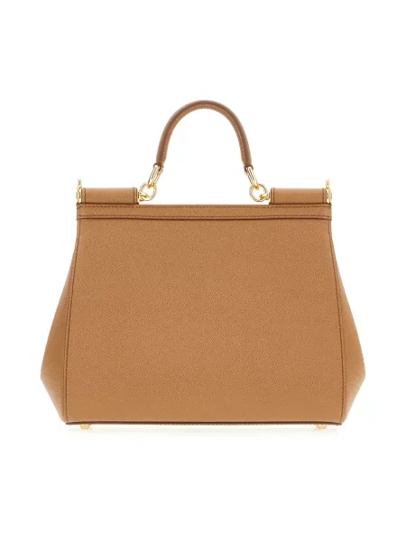Torebka Dolce And Gabbana skórzana brązowa