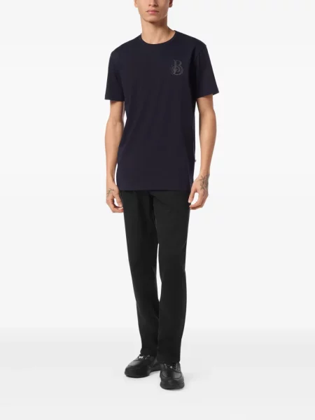 Tricou Billionaire cu broderie albastru