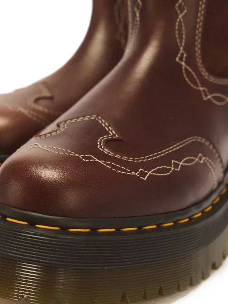 Кожаные ботильоны Dr. Martens с бахромой