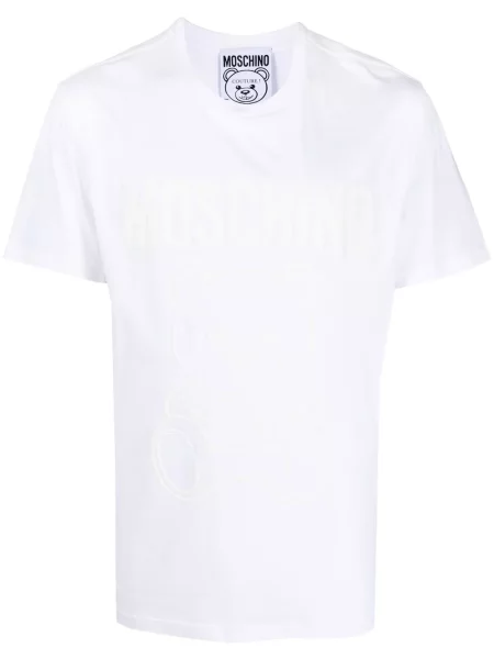 Tricou Moschino cu imagine alb