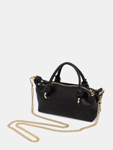 Answear.LAB torebka crossbody skórzana czarna