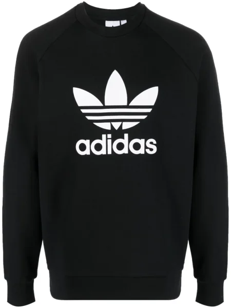 Tricou Adidas din piele de căprioară cu imagine cu talie joasă alb