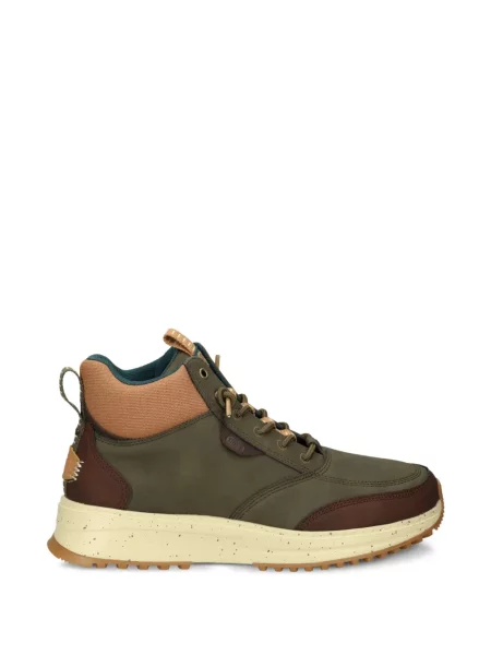 Sneakerși Hey Dude cu șireturi din dantelă clasici verde