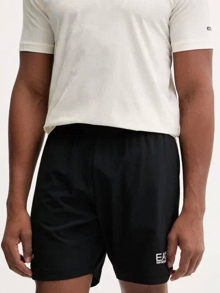 Emporio Armani pantaloni scurți de antrenament negru