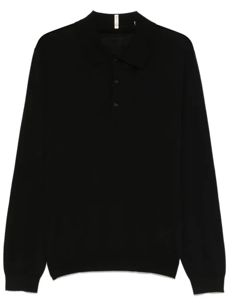 Vunena polo majica Sunflower crna