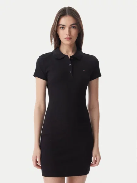 Tommy Jeans Rochie de zi negru