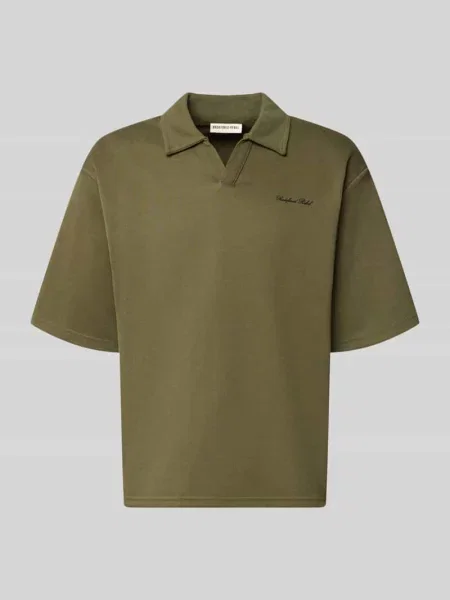 Koszulka polo o kroju regular fit z logo model „Eddie” Redefined Rebel oliwkowa