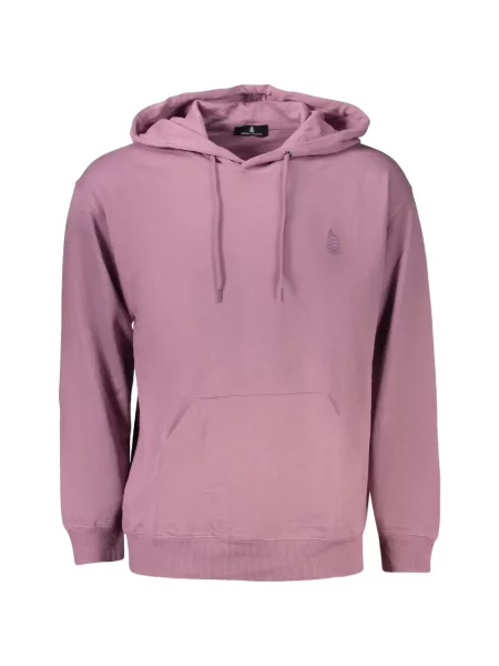 Haftowana bluza z kapturem Marina Yatching ze sznurkiem różowa