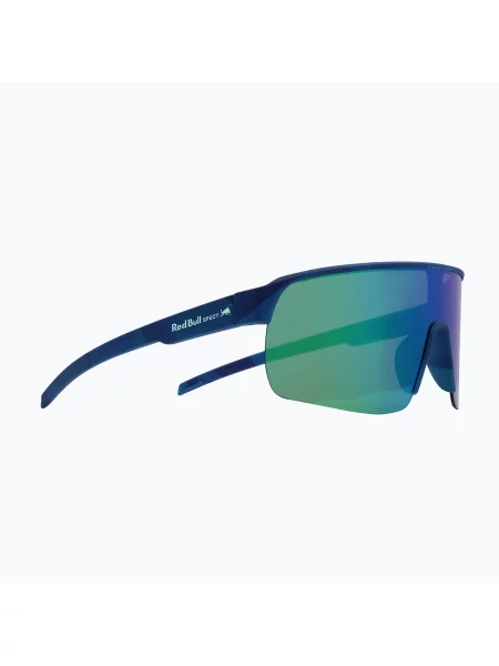 Слънчеви очила Red Bull SPECT Dakota matt blue/smoke with green-purple mirror червено