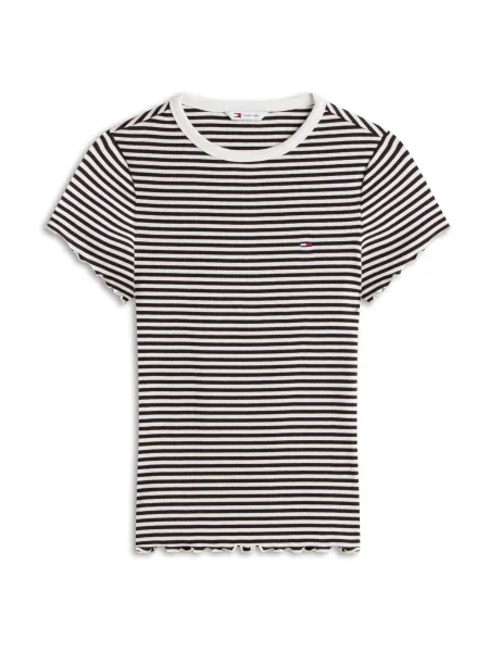 Tommy Jeans Tricou negru alb