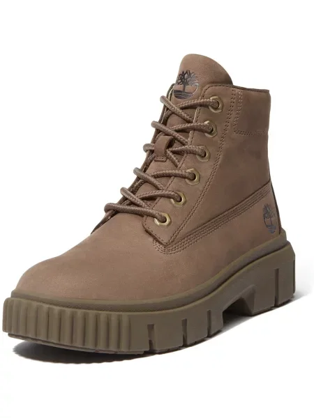 Čipkované členkové topánky Timberland sivá