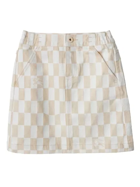 Spódnica mini dziecięca Burberry biała