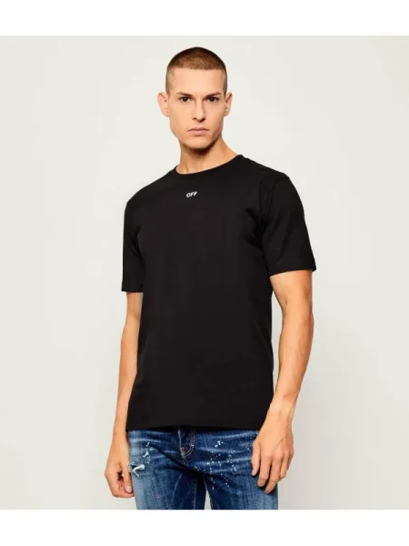 OFF-WHITE Póló BRUSH ARROW fehér