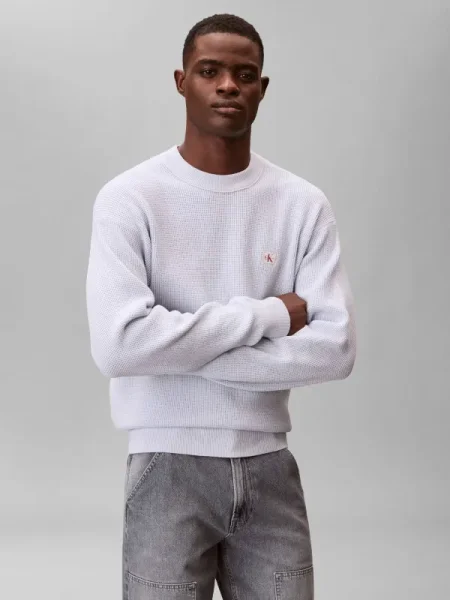 Calvin Klein Jeans Pulover | Relaxed fit albastru