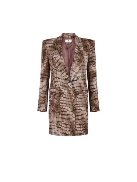 Sukienka Elisabetta Franchi brązowa