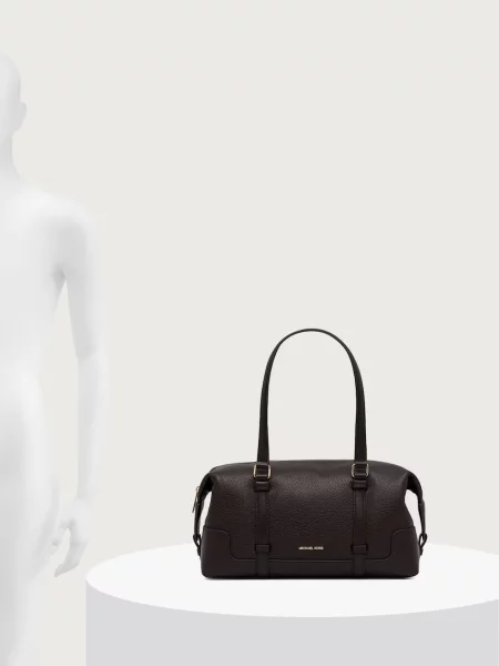 MICHAEL Michael Kors шопинг чанта дамска от кожа TEDDI кафяво