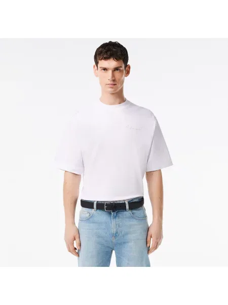 Lacoste Pasek Petit Piqué granatowy