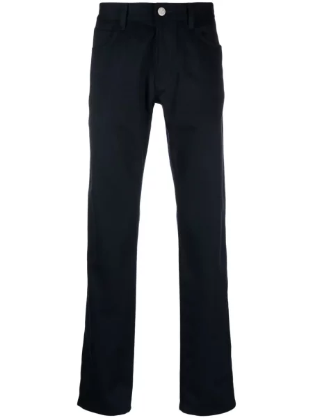 Pantaloni Giorgio Armani din cașmir albastru