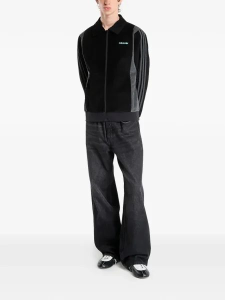 Futó steppelt rövid póló Adidas fekete
