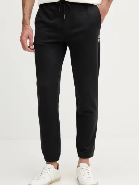 Armani Exchange pantaloni de trening pentru bărbați din negru