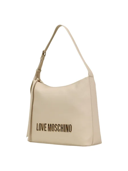 Geantă LOVE MOSCHINO Bej alb