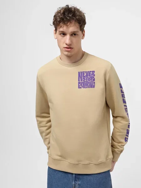 Світшот The North Face M Mountain Play Crew бежевий