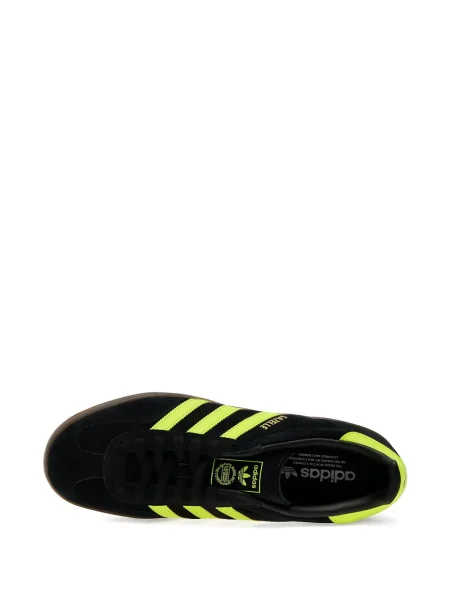 Sneakerși Adidas Gazelle din piele cu bretele albastru