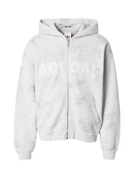 ADIDAS ORIGINALS Hanorac AOA gri închis / gri amestecat / murdar alb