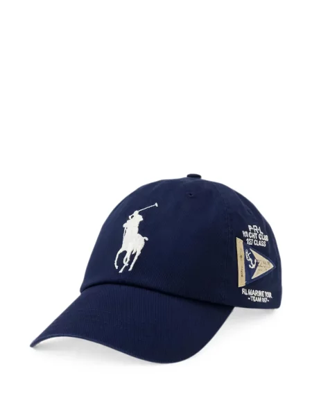 Șapcă Polo Ralph Lauren cu autograf albastru