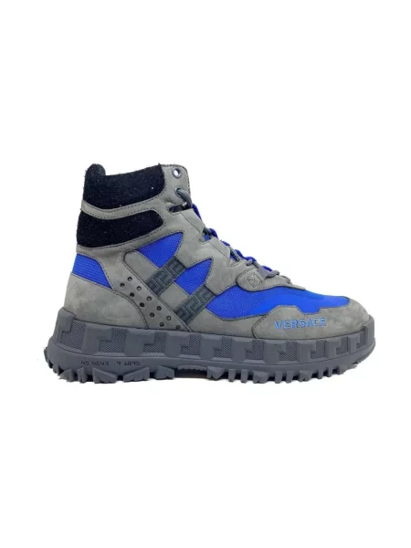 Buty trekkingowe Versace zamszowe szare