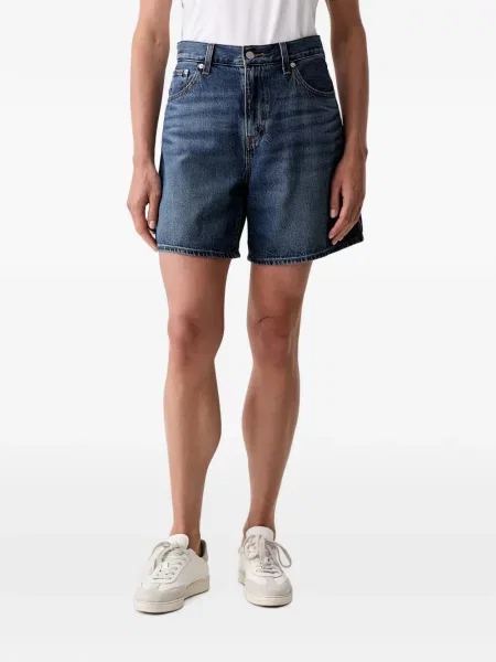 Σορτς Levi's με δαντέλα με κορδόνι με φθαρμένο εφέ μαύρο
